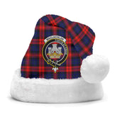 Clan MacLachlan Modern Tartan Crest Christmas Santa Hat AW35 MacLachlan Modern Tartan Tartan Santa Hat