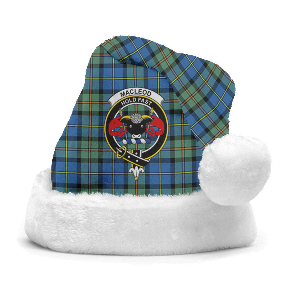 Clan MacLeod of Harris Ancient Tartan Crest Christmas Santa Hat HK67 MacLeod of Harris Ancient Tartan Tartan Santa Hat