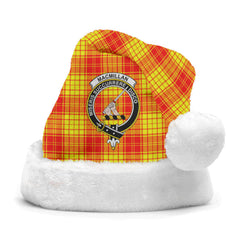 Clan MacMillan Clan Tartan Crest Christmas Santa Hat FL36 MacMillan Clan Tartan Tartan Santa Hat