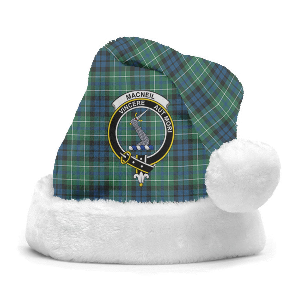 Clan MacNeill of Colonsay Ancient Tartan Crest Christmas Santa Hat QT45 MacNeill of Colonsay Ancient Tartan Tartan Santa Hat
