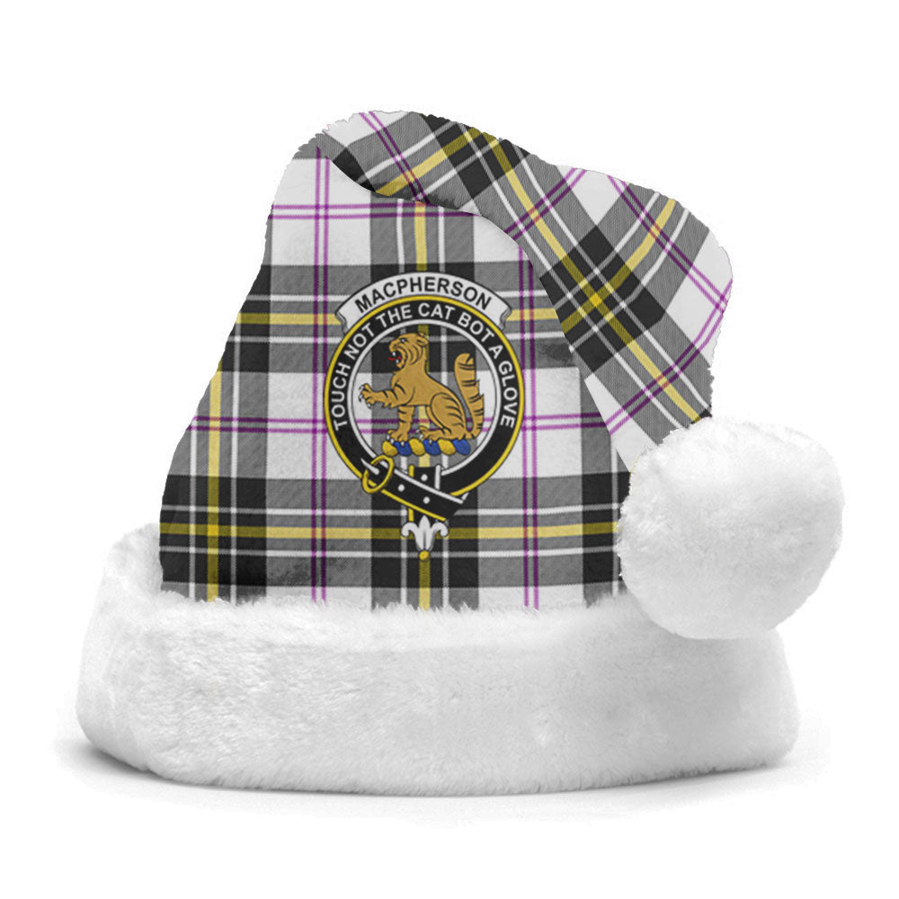Clan MacPherson Dress Modern Tartan Crest Christmas Santa Hat YF92 MacPherson Dress Modern Tartan Tartan Santa Hat
