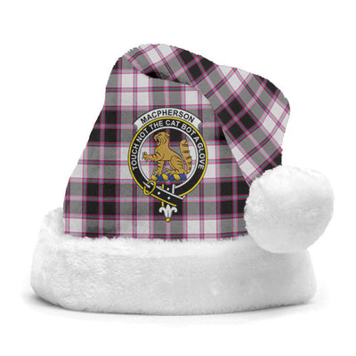 Clan MacPherson Hunting Modern Tartan Crest Christmas Santa Hat