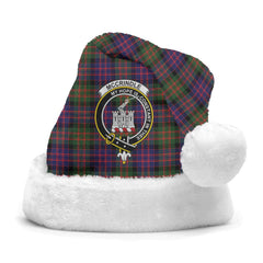 Clan McCrindle Tartan Crest Christmas Santa Hat JT33 McCrindle Tartan Tartan Santa Hat