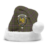 Clan McVicker Tartan Crest Christmas Santa Hat KI63 McVicker Tartan Tartan Santa Hat