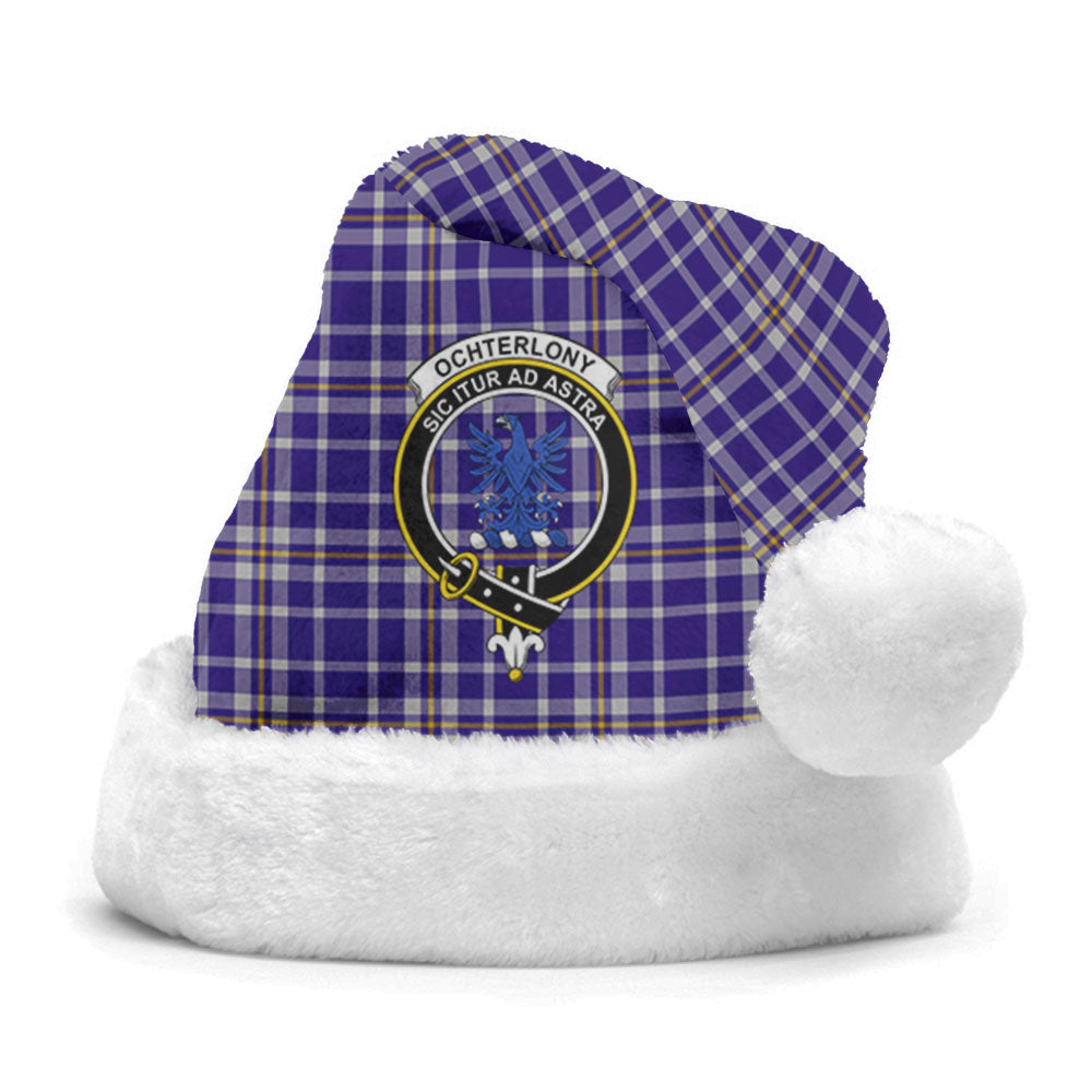 Clan Ochterlony Tartan Crest Christmas Santa Hat ZM78 Ochterlony Tartan Tartan Santa Hat