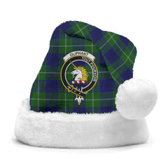 Clan Oliphant Modern Tartan Crest Christmas Santa Hat RY28 Oliphant Modern Tartan Tartan Santa Hat