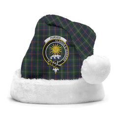 Clan Purves Tartan Crest Christmas Santa Hat YR66 Purves Tartan Tartan Santa Hat
