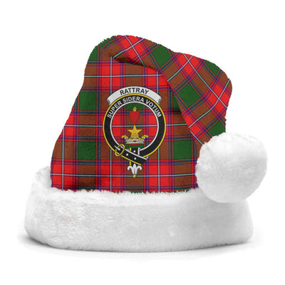 Clan Rattray Modern Tartan Crest Christmas Santa Hat