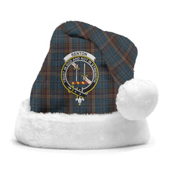 Clan Renton Tartan Crest Christmas Santa Hat SP68 Renton Tartan Tartan Santa Hat