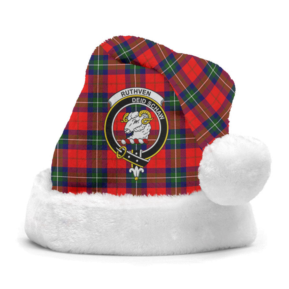 Clan Ruthven Modern Tartan Crest Christmas Santa Hat AV46 Ruthven Modern Tartan Tartan Santa Hat