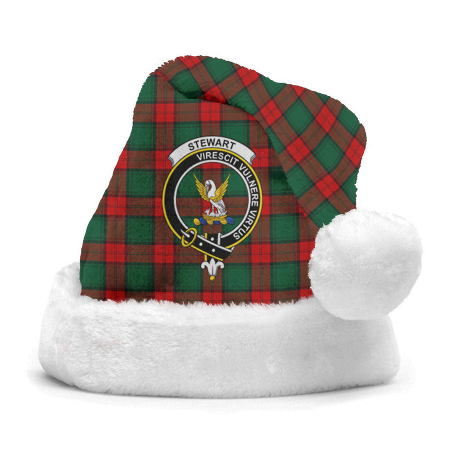 Clan Stewart Atholl Modern Tartan Crest Christmas Santa Hat LB23 Stewart Atholl Modern Tartan Tartan Santa Hat