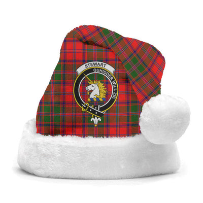 Clan Stewart of Appin Modern Tartan Crest Christmas Santa Hat