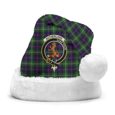 Clan Sutherland Modern Tartan Crest Christmas Santa Hat