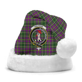 Clan Tailyour Tartan Crest Christmas Santa Hat TM18 Tailyour Tartan Tartan Santa Hat