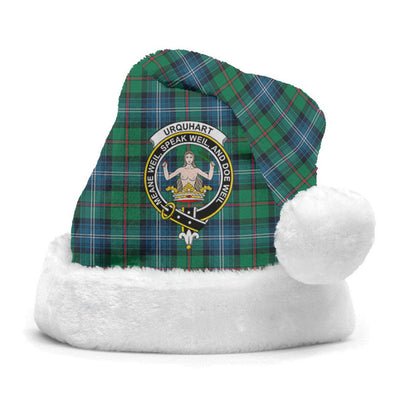 Clan Urquhart Ancient Tartan Crest Christmas Santa Hat