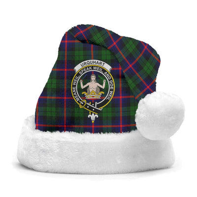 Clan Urquhart Modern Tartan Crest Christmas Santa Hat UZ72