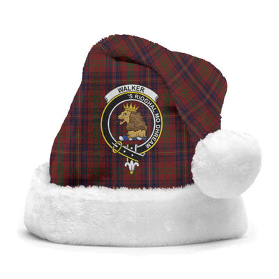 Clan Walker Tartan Crest Christmas Santa Hat