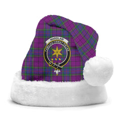 Clan Wardlaw Modern Tartan Crest Christmas Santa Hat WM44 Wardlaw Modern Tartan Tartan Santa Hat