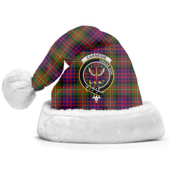 Clan Carnegie Modern Tartan Crest Christmas Santa Hat BN33 Carnegie Modern Tartan Tartan Santa Hat