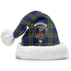Clan Colquhoun Modern Tartan Crest Christmas Santa Hat DC72 Colquhoun Modern Tartan Tartan Santa Hat