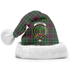 Clan Crosbie (or Crosby) Tartan Crest Christmas Santa Hat QN64 Crosbie (or Crosby) Tartan Tartan Santa Hat
