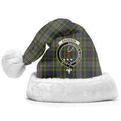 Clan Davidson Tulloch Dress Tartan Crest Christmas Santa Hat TW43 Davidson Tulloch Dress Tartan Tartan Santa Hat