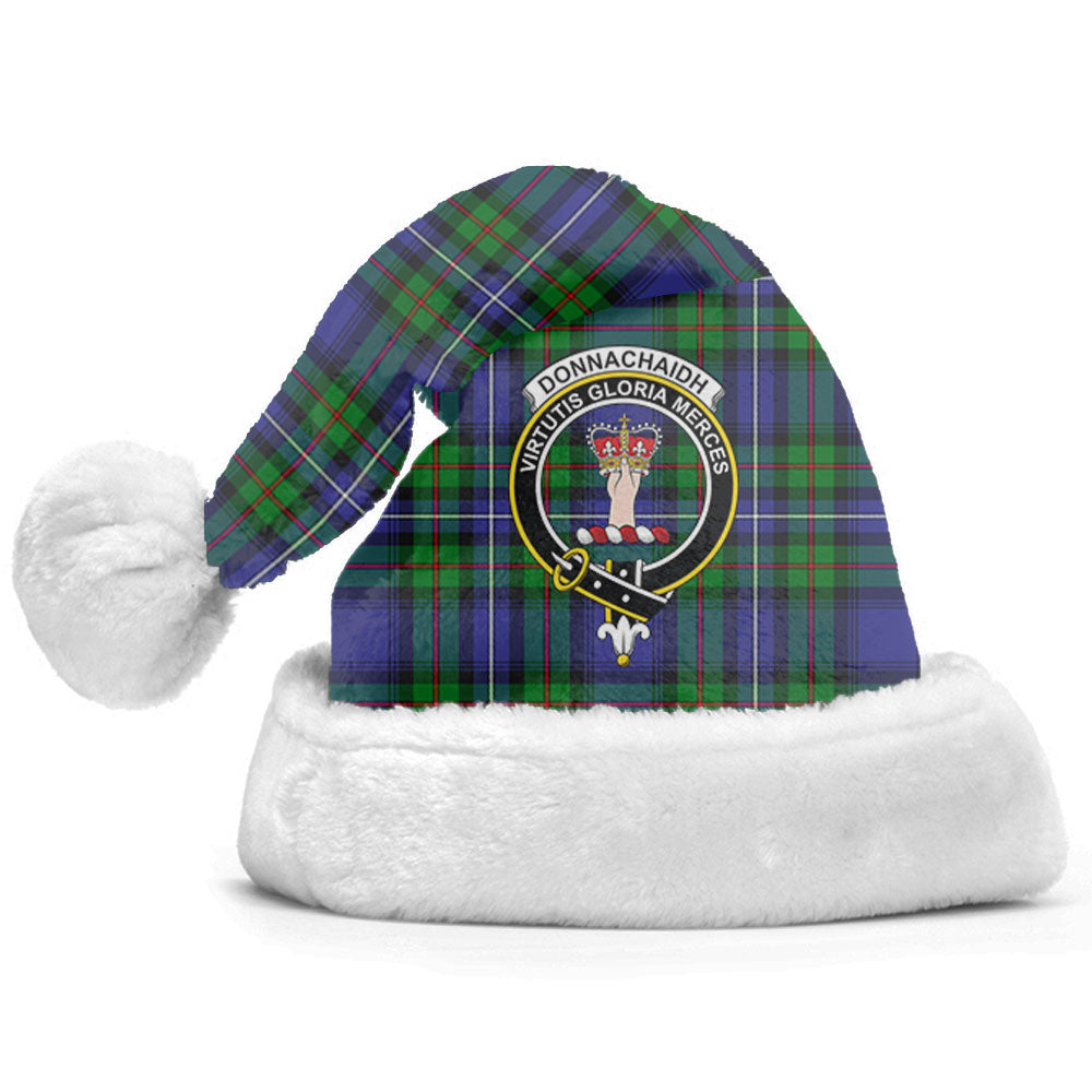 Clan Donnachaidh Tartan Crest Christmas Santa Hat IP23 Donnachaidh Tartan Tartan Santa Hat
