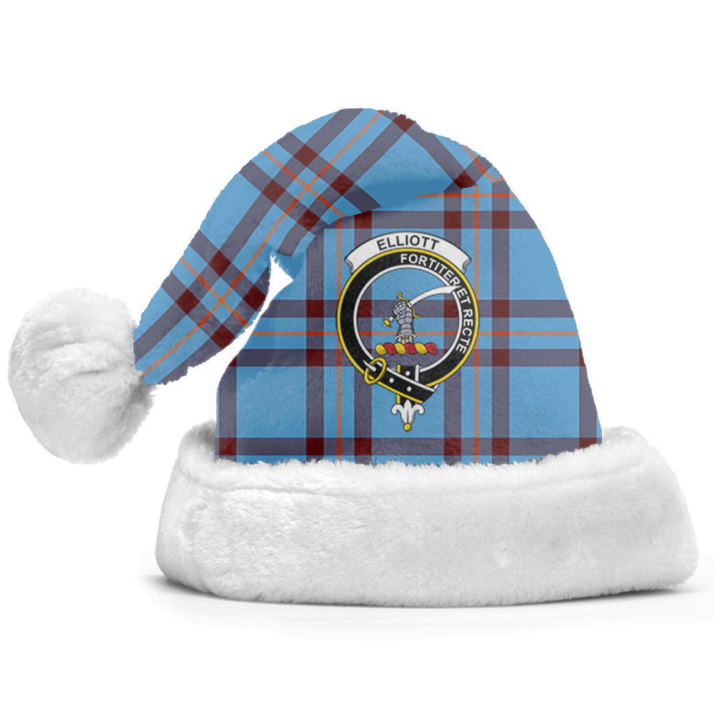 Clan Elliott Ancient Tartan Crest Christmas Santa Hat CJ11 Elliott Ancient Tartan Tartan Santa Hat