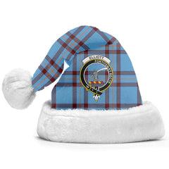 Clan Elliott Ancient Tartan Crest Christmas Santa Hat CJ11 Elliott Ancient Tartan Tartan Santa Hat