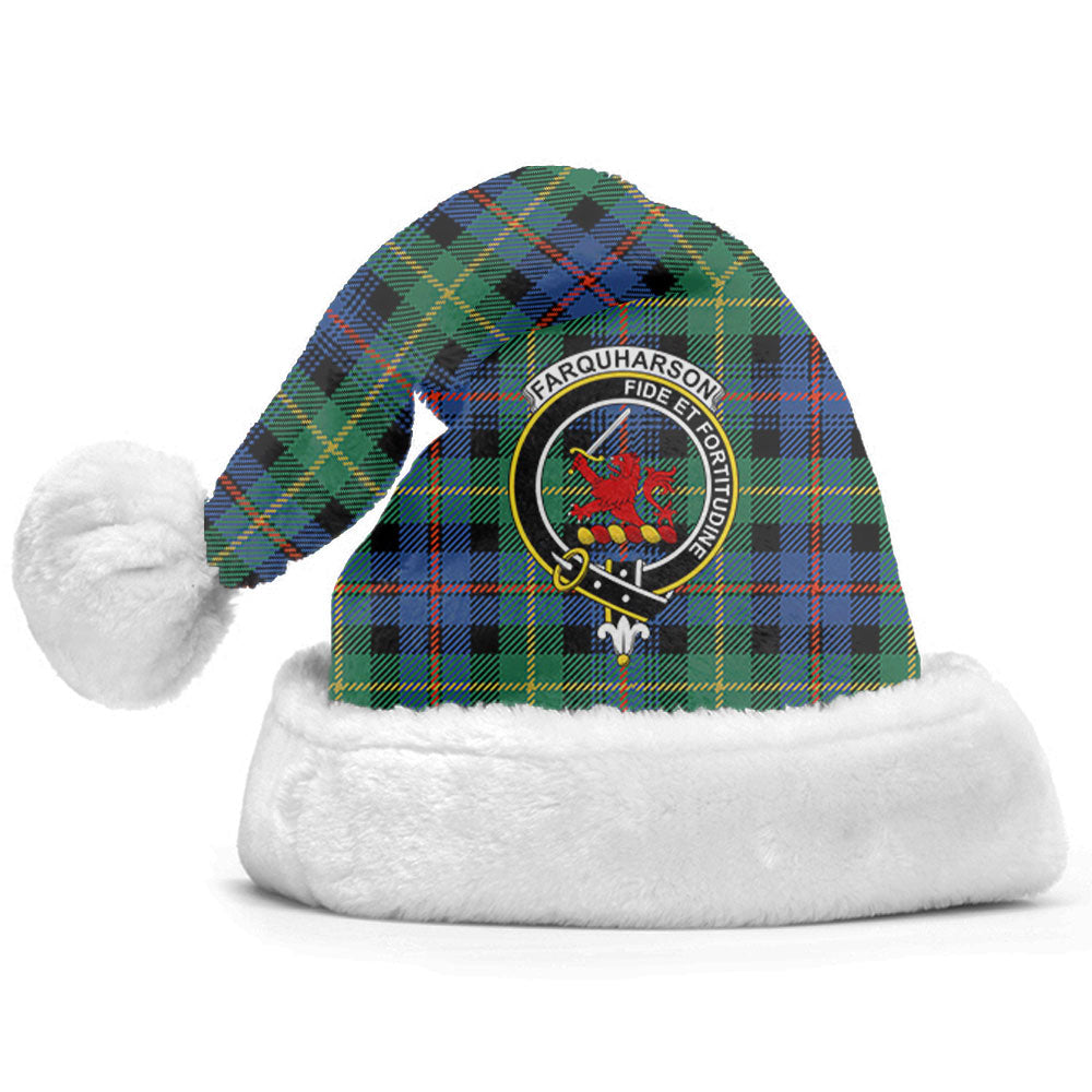 Clan Farquharson Ancient Tartan Crest Christmas Santa Hat AH68 Farquharson Ancient Tartan Tartan Santa Hat