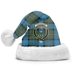 Clan Fergusson Ancient Tartan Crest Christmas Santa Hat OH32 Fergusson Ancient Tartan Tartan Santa Hat