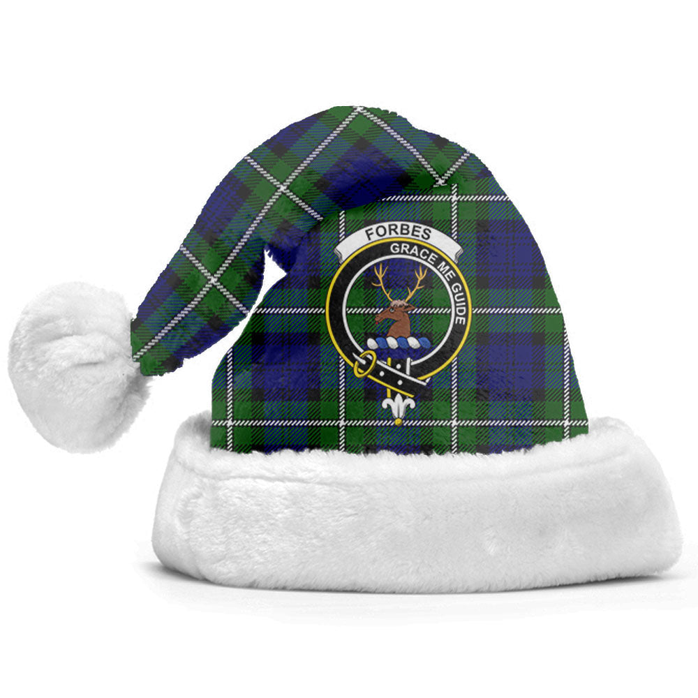 Clan Forbes Modern Tartan Crest Christmas Santa Hat FH79 Forbes Modern Tartan Tartan Santa Hat