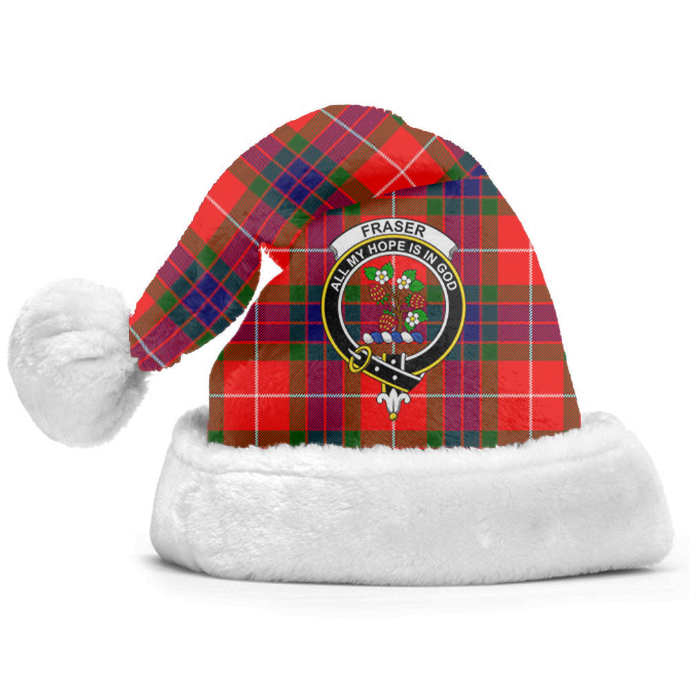 Clan Fraser Tartan Crest Christmas Santa Hat CY44 Fraser Tartan Tartan Santa Hat