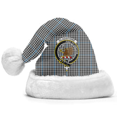 Clan Gladstone Tartan Crest Christmas Santa Hat QT73 Gladstone Tartan Tartan Santa Hat