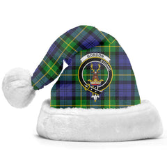 Clan Gordon Modern Tartan Crest Christmas Santa Hat DN60 Gordon Modern Tartan Tartan Santa Hat