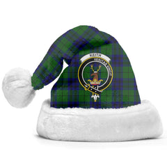 Clan Keith Modern Tartan Crest Christmas Santa Hat VQ85 Keith Modern Tartan Tartan Santa Hat
