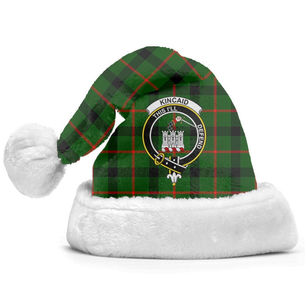 Clan Kincaid Tartan Crest Christmas Santa Hat UG26 Kincaid Tartan Tartan Santa Hat
