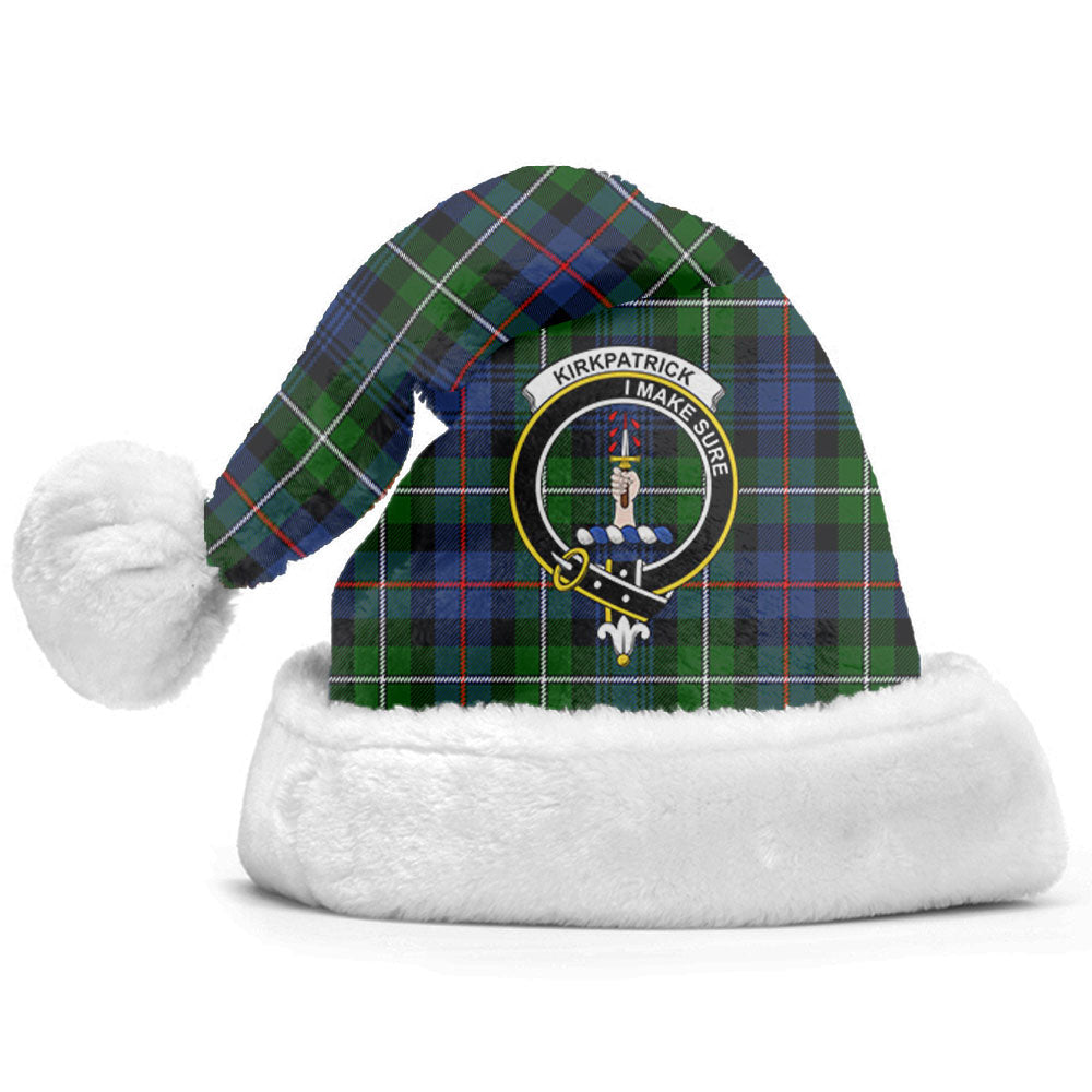 Clan Kirkpatrick Tartan Crest Christmas Santa Hat AH95 Kirkpatrick Tartan Tartan Santa Hat