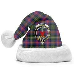 Clan Logan Modern Tartan Crest Christmas Santa Hat UA37 Logan Modern Tartan Tartan Santa Hat