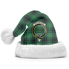 Clan MacArthur Ancient Tartan Crest Christmas Santa Hat HM56 MacArthur Ancient Tartan Tartan Santa Hat