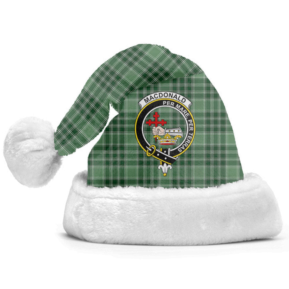 Clan MacDonald Lord of the Isles Hunting Tartan Crest Christmas Santa Hat CN37 MacDonald Lord of the Isles Hunting Tartan Tartan Santa Hat