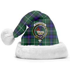 Clan MacDonald of the Isles Hunting Modern Tartan Crest Christmas Santa Hat XO39 MacDonald of the Isles Hunting Modern Tartan Tartan Santa Hat