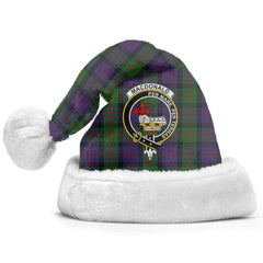 Clan MacDonald Tartan Crest Christmas Santa Hat GI30 MacDonald Tartan Tartan Santa Hat
