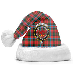Clan MacDuff Modern Tartan Crest Christmas Santa Hat WW63 MacDuff Modern Tartan Tartan Santa Hat