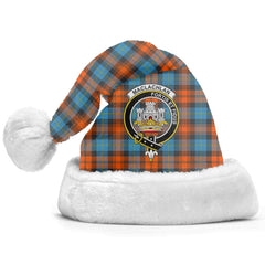 Clan MacLachlan Ancient Tartan Crest Christmas Santa Hat BM49 MacLachlan Ancient Tartan Tartan Santa Hat