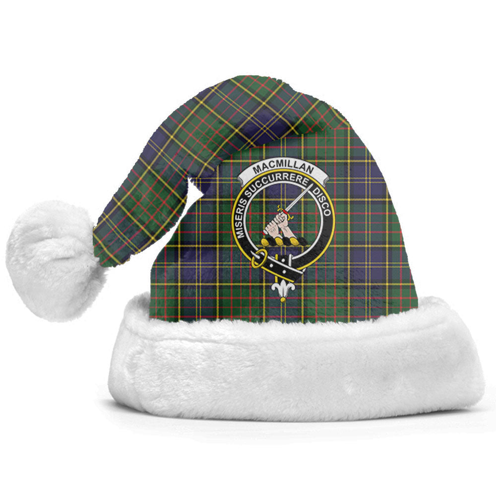 Clan MacMillan Hunting Modern Tartan Crest Christmas Santa Hat JQ12 MacMillan Hunting Modern Tartan Tartan Santa Hat