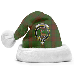 Clan Maxwell Hunting Tartan Crest Christmas Santa Hat IO22 Maxwell Hunting Tartan Tartan Santa Hat
