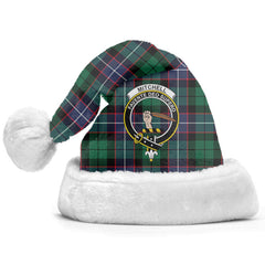 Clan Mitchell Modern Tartan Crest Christmas Santa Hat GA22 Mitchell Modern Tartan Tartan Santa Hat