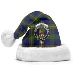 Clan Muir Tartan Crest Christmas Santa Hat KG95 Muir Tartan Tartan Santa Hat