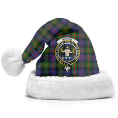 Clan Murray of Atholl Modern Tartan Crest Christmas Santa Hat WU12 Murray of Atholl Modern Tartan Tartan Santa Hat